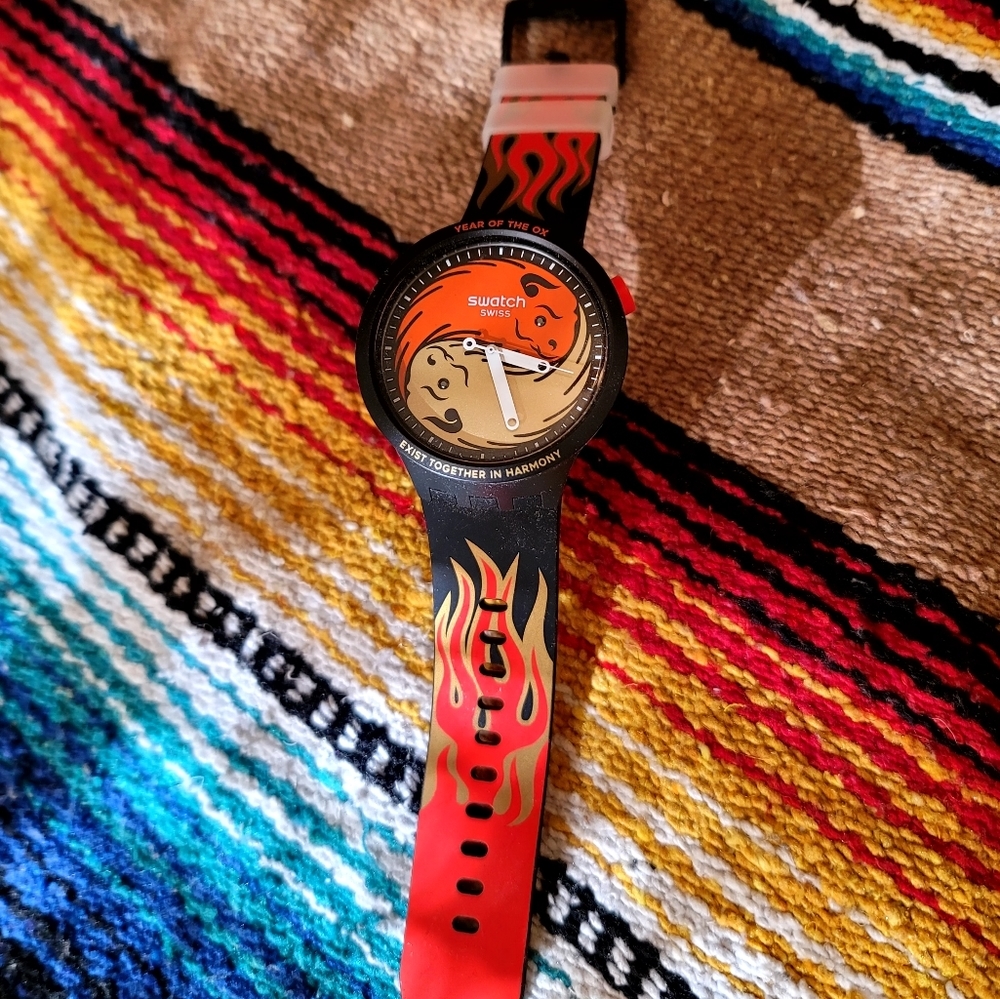 2021 Year of the Ox Chinese New Year Swatch Watch Limited Run